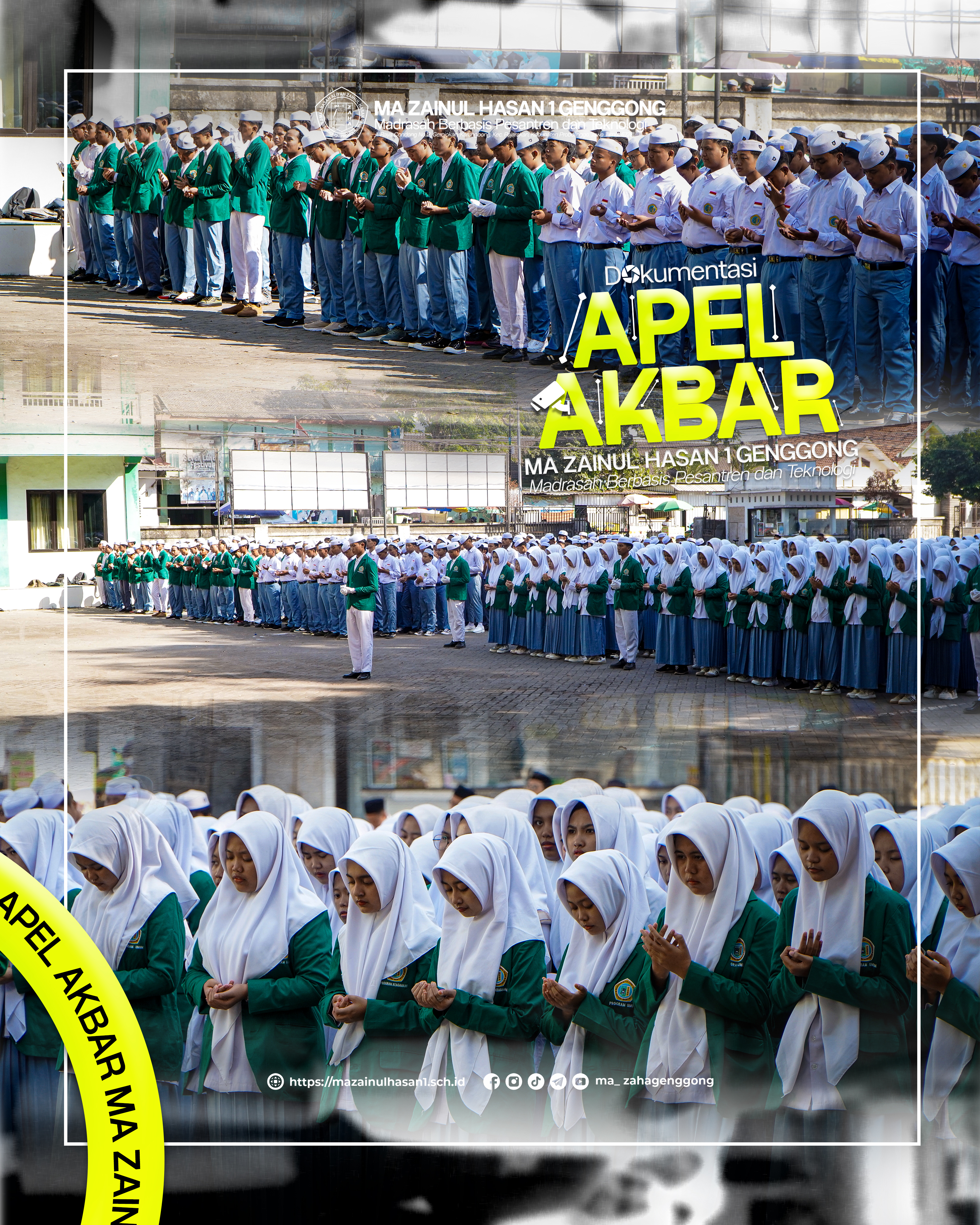 Awali Semester Ganjil, MA ZAHA 1 Genggong Gelar Apel Akbar Bersama 950 Santri